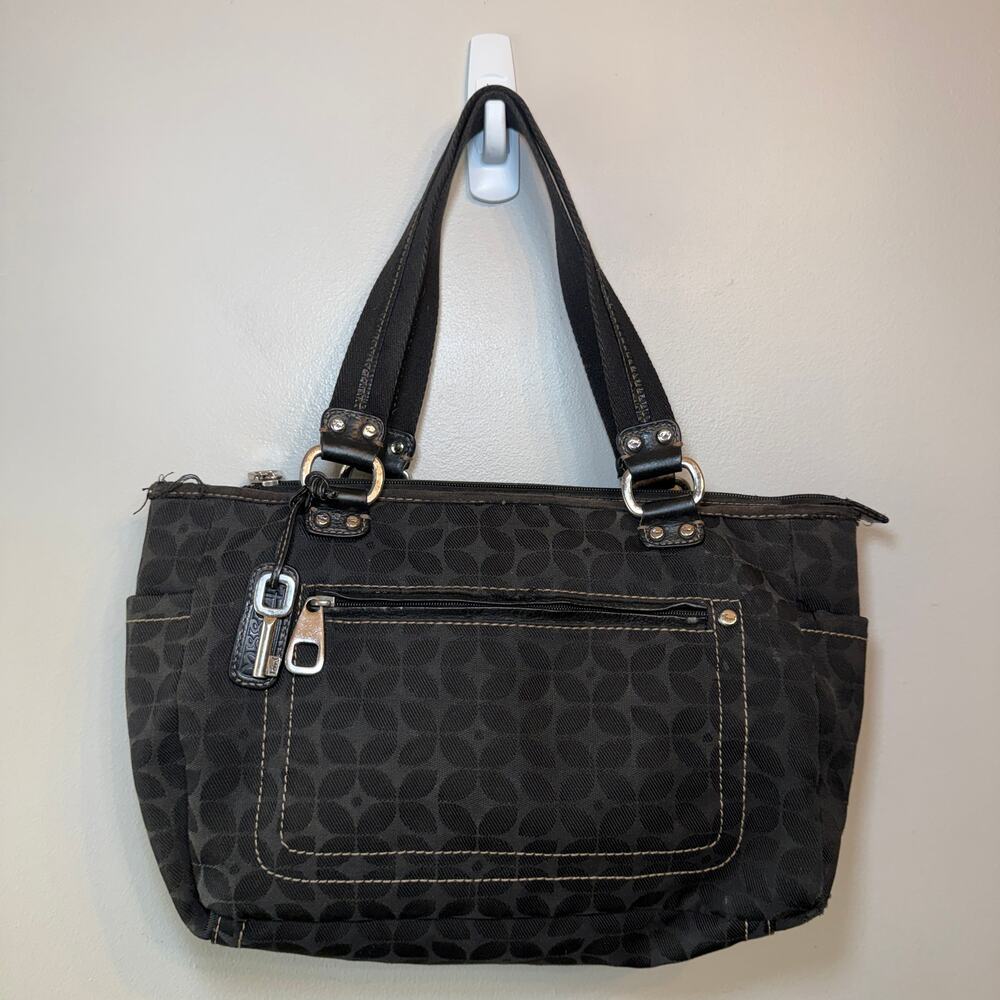 Fossil Women's Signature Print Canvas Key-Per Tot… - image 1